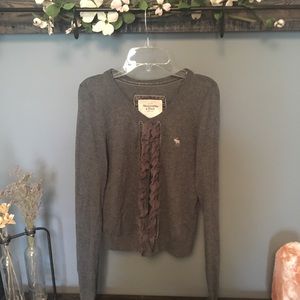 Abercrombie & Fitch cardigan with ruffle  Size M